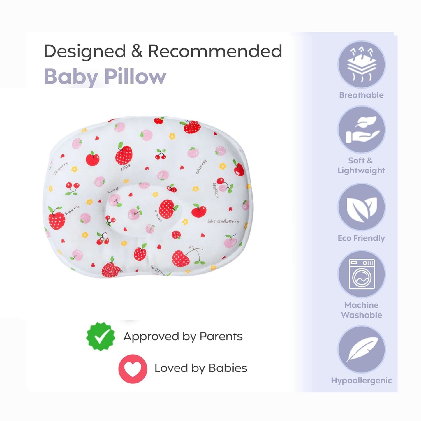 Infant Pillow - Berry Bliss