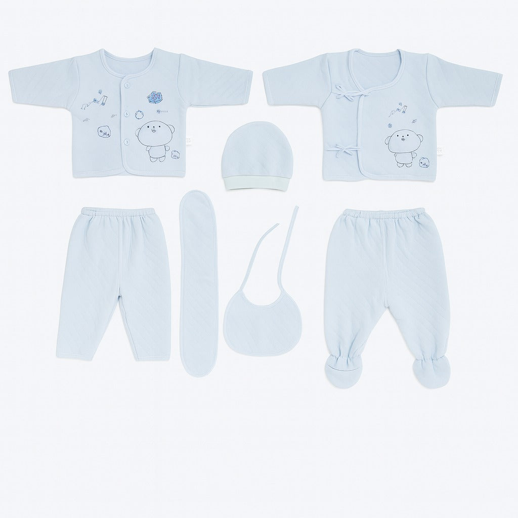 Newborn Essentials 7 pc Set - Aqua Mimi