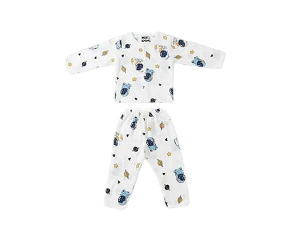 Muslin Full Sleeves Jhabla Set - Galaxy Woofs