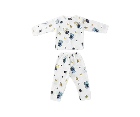 Muslin Full Sleeves Jhabla Set - Galaxy Woofs