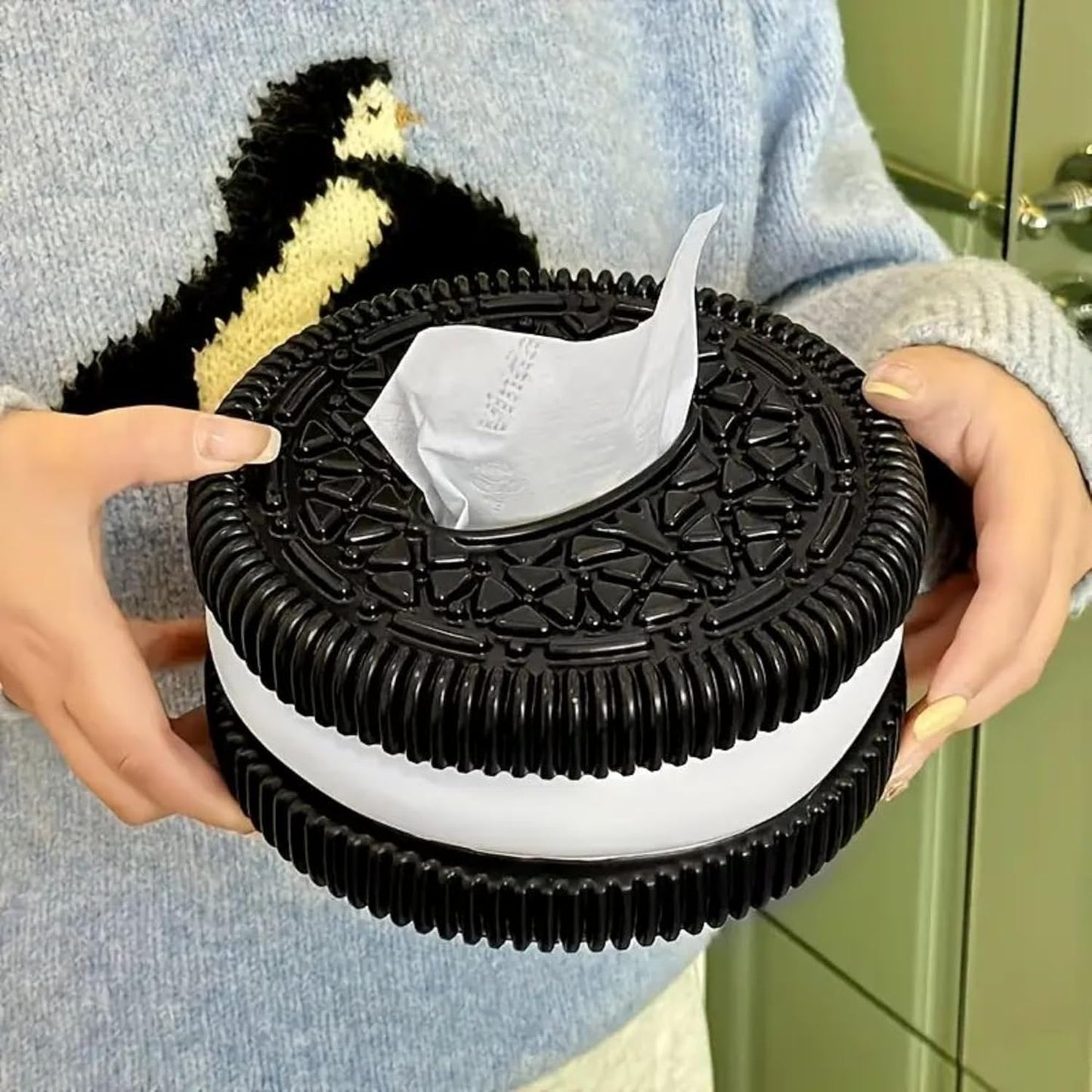 Decorative Baby Wipes & Tissue Storage Box - Oreo Magic