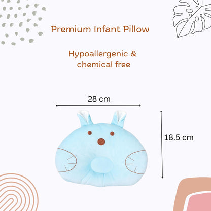 Blue Cuddly Bunny Pillow