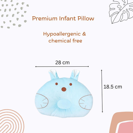 Blue Cuddly Bunny Pillow