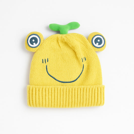 Woollen Froggo Beanie - Sunny Yellow
