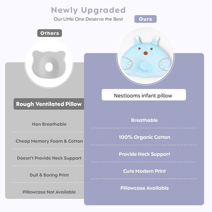 Blue Cuddly Bunny Pillow