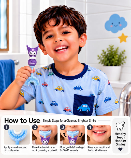 U-Shaped Toothbrush - Purple Kuromi