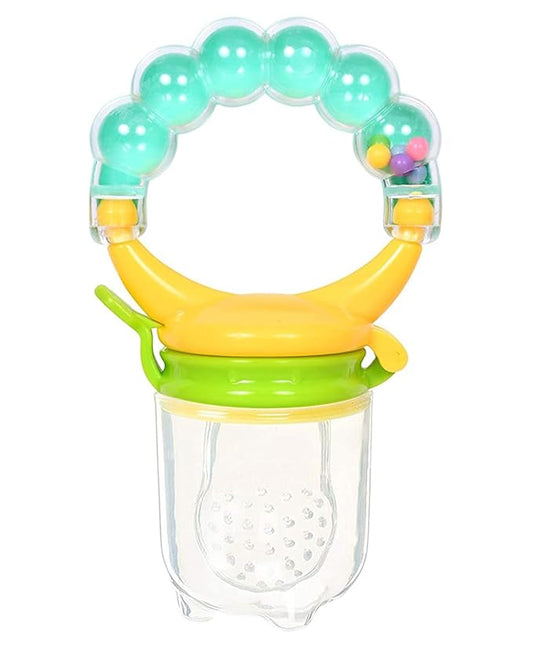 Silicone Fruit Nibbler - Yellow Bubble Handle