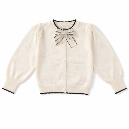 Knitted Top & Pant Co-ord Set - Snowflake Bow