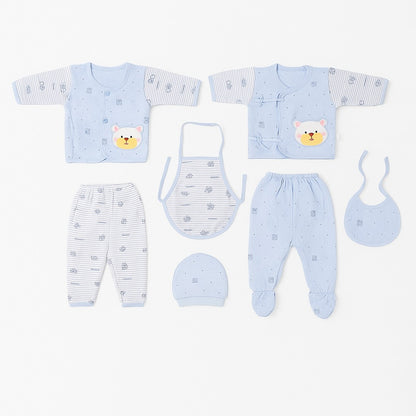 Newborn Essentials 7 pc Set - Blue Bunny