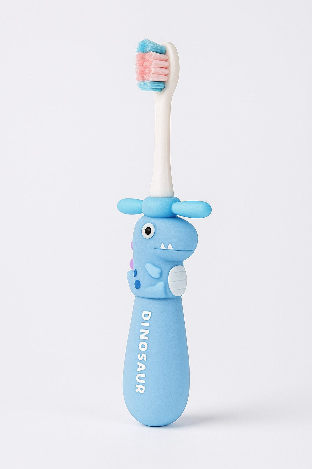 Blue Twisty Dino Toothbrush For Kids