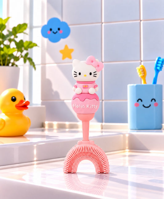 U-Shaped Toothbrush - Hello Kitty