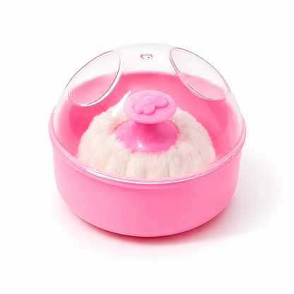 Powder Puff With Case - Berry Fluff