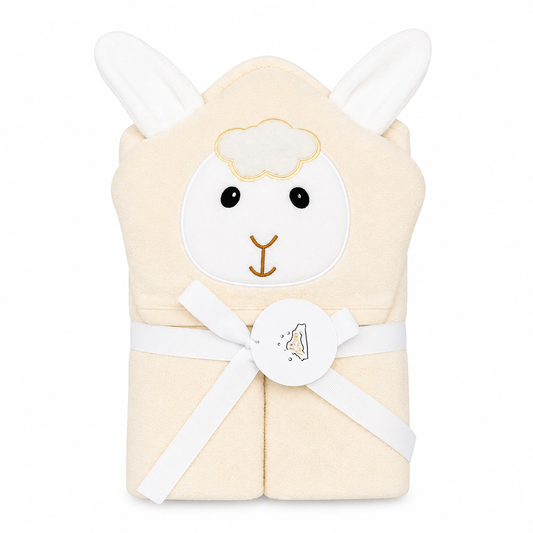 Baby Hooded Towel – Cuddly Sheep