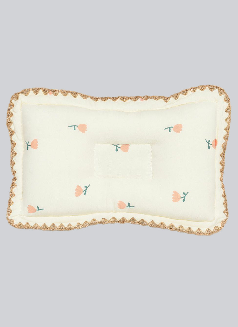 Rectangular Baby Pillow - Blush Blossom