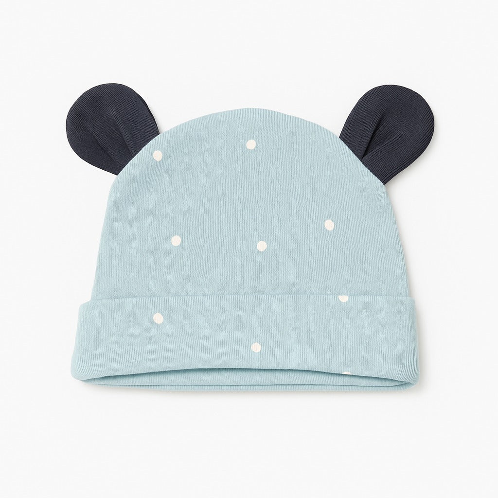 Beanie With Teddy Ears - Bubble Pop