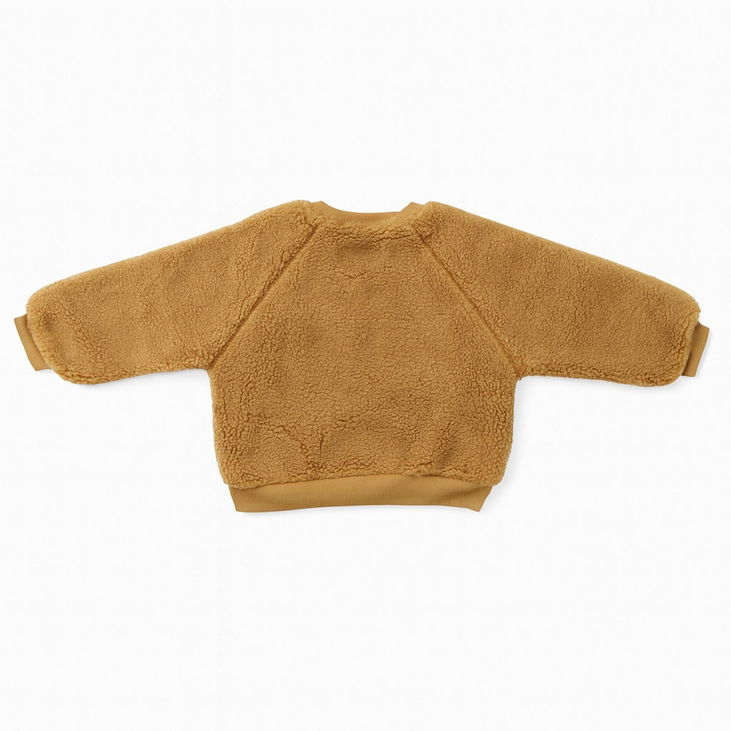 Faux Fur Sweatshirt - Cocoa Meow