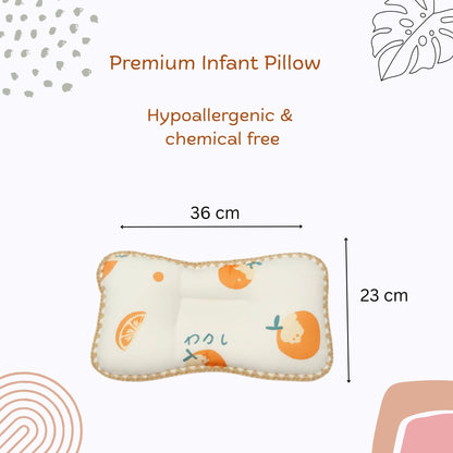Rectangular Baby Pillow - Orange