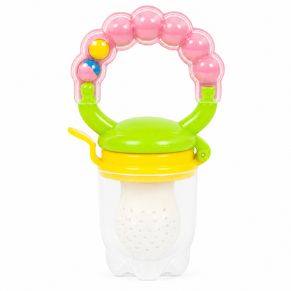 Silicone Fruit Nibbler - Green Bubble Handle