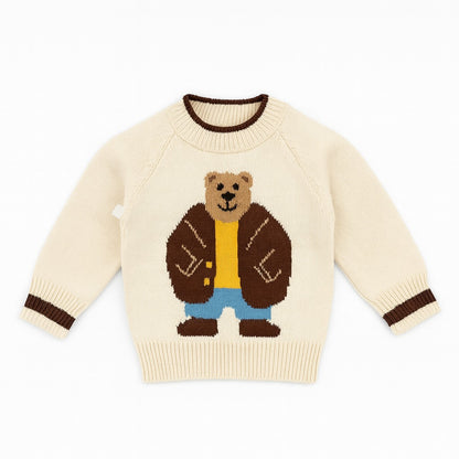 Knitted Baby Sweater - Bobby Bear