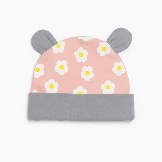 Beanie With Teddy Ears - Bloomy Daisy