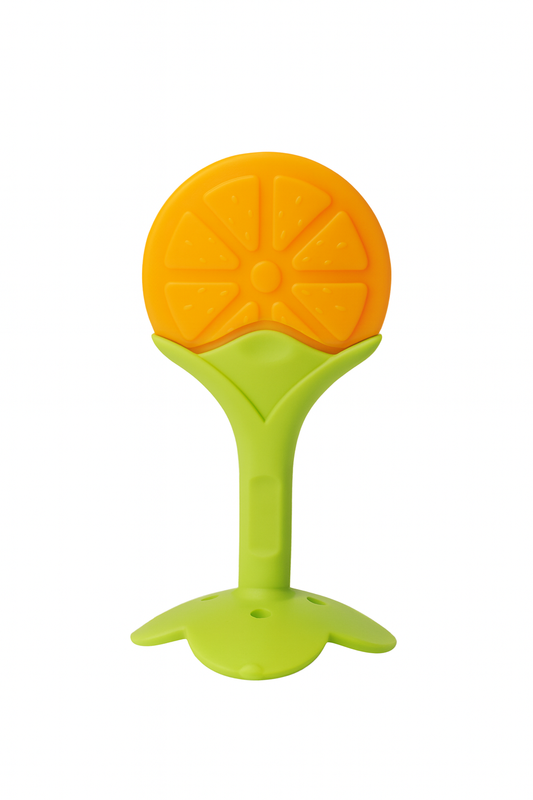 Silicone Fruit Shape Teether - Orange