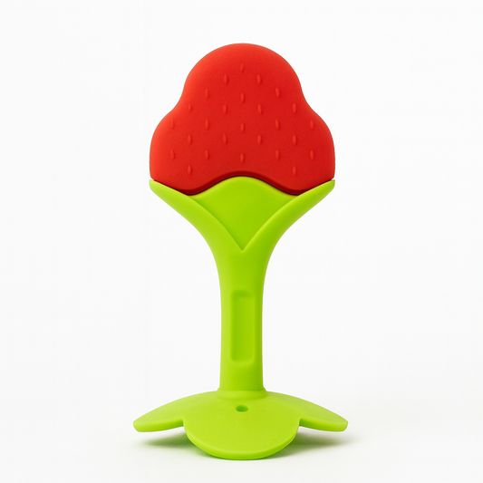 Silicone Fruit Shape Teether - Strawberry