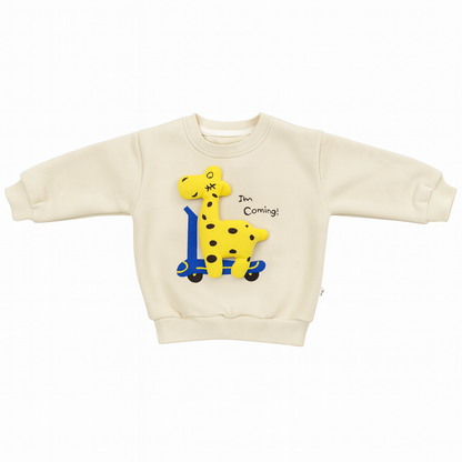 Winter Sweatshirt & Jogger Pants Co-ord Set - Giraffe Whiskers