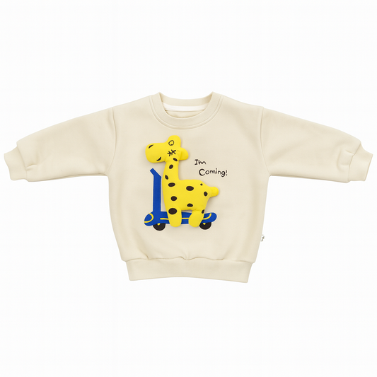 Winter Sweatshirt & Jogger Pants Co-ord Set - Giraffe Whiskers