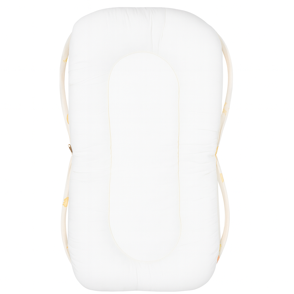Baby Bedding Set With Mosquito Net & Head Support Pillow - Smiley Sprout