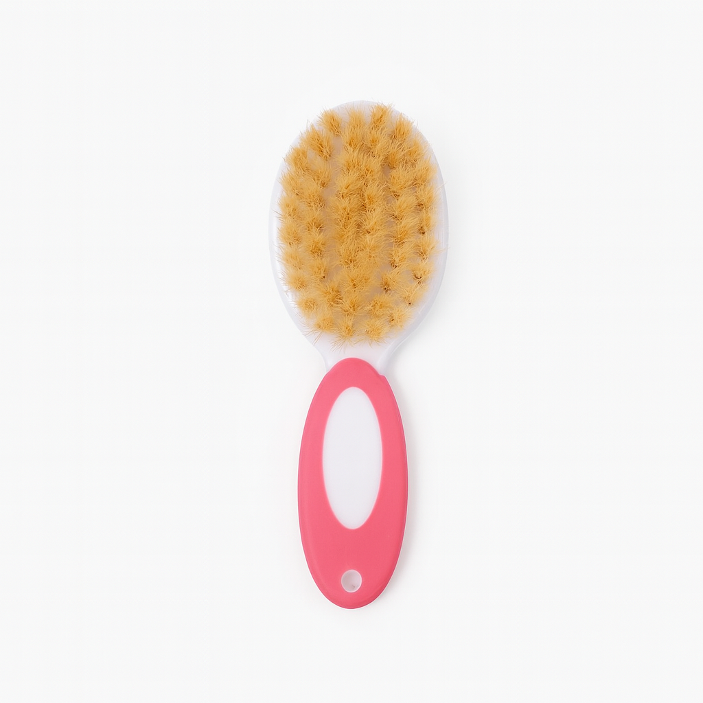 Baby Hair Brush & Comb Set - Pink