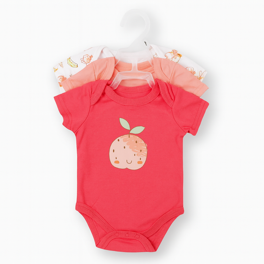 Cotton Baby Onesie - Sweet peach