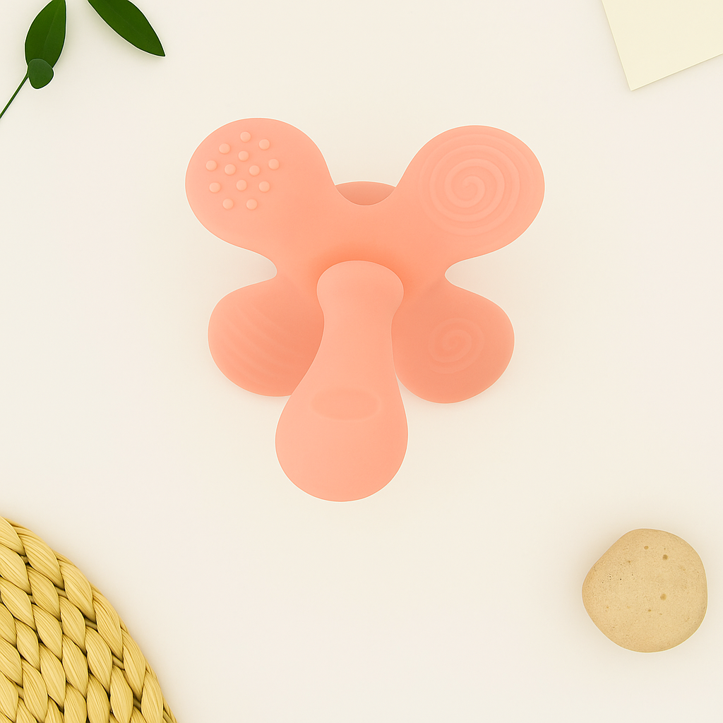 Premium Bunny Silicone Teether (Pink)