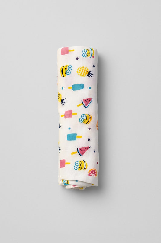 Baby Muslin Swaddle - Tropical Treats