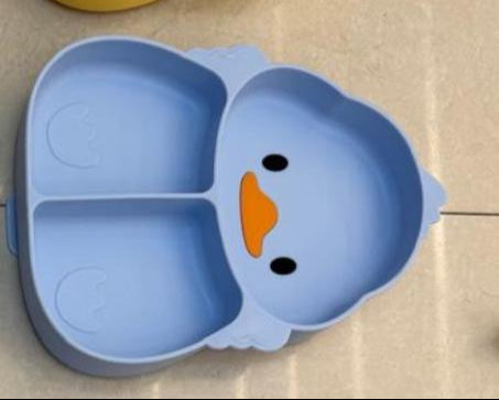 Duck Shape Silicone Baby Feeding Sets - Yellow