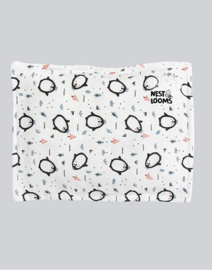 Mustard Seed Rai Pillow - Penguin Parade