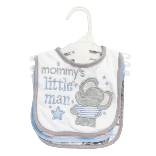 Cloth Feeding Bib Set of 3 - Mommy's Little Man