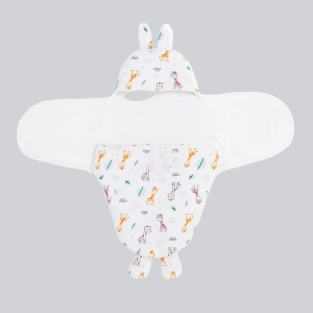 Baby Hooded Wrapper - Safari Sprinkles