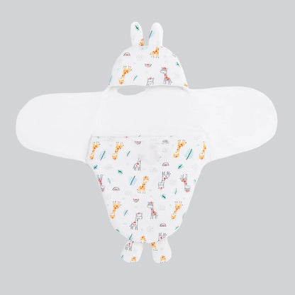 Baby Hooded Wrapper - Safari Sprinkles