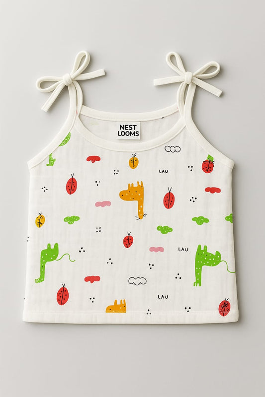Dori Jhabla- Organic Cotton Muslin - Giraffe Safari
