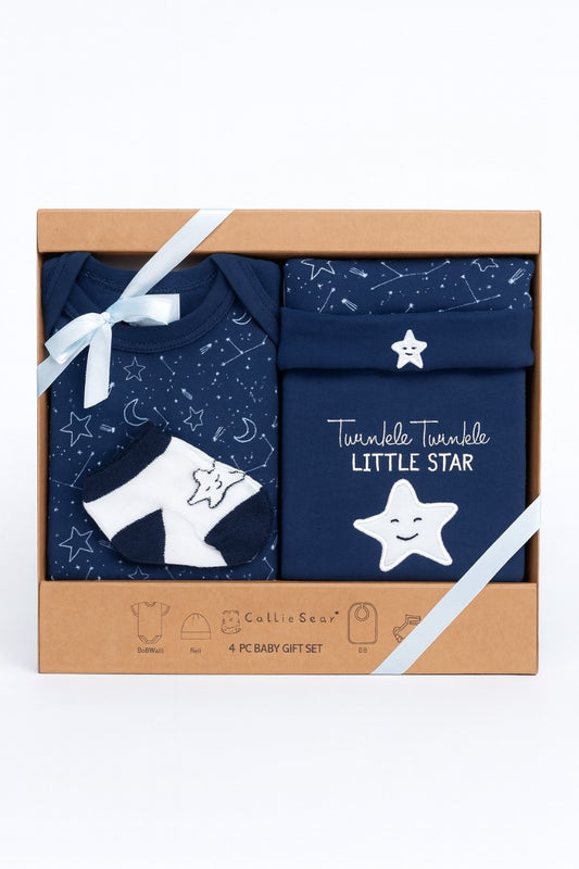 4 pcs Baby Clothing Gift Set - Midnight Star