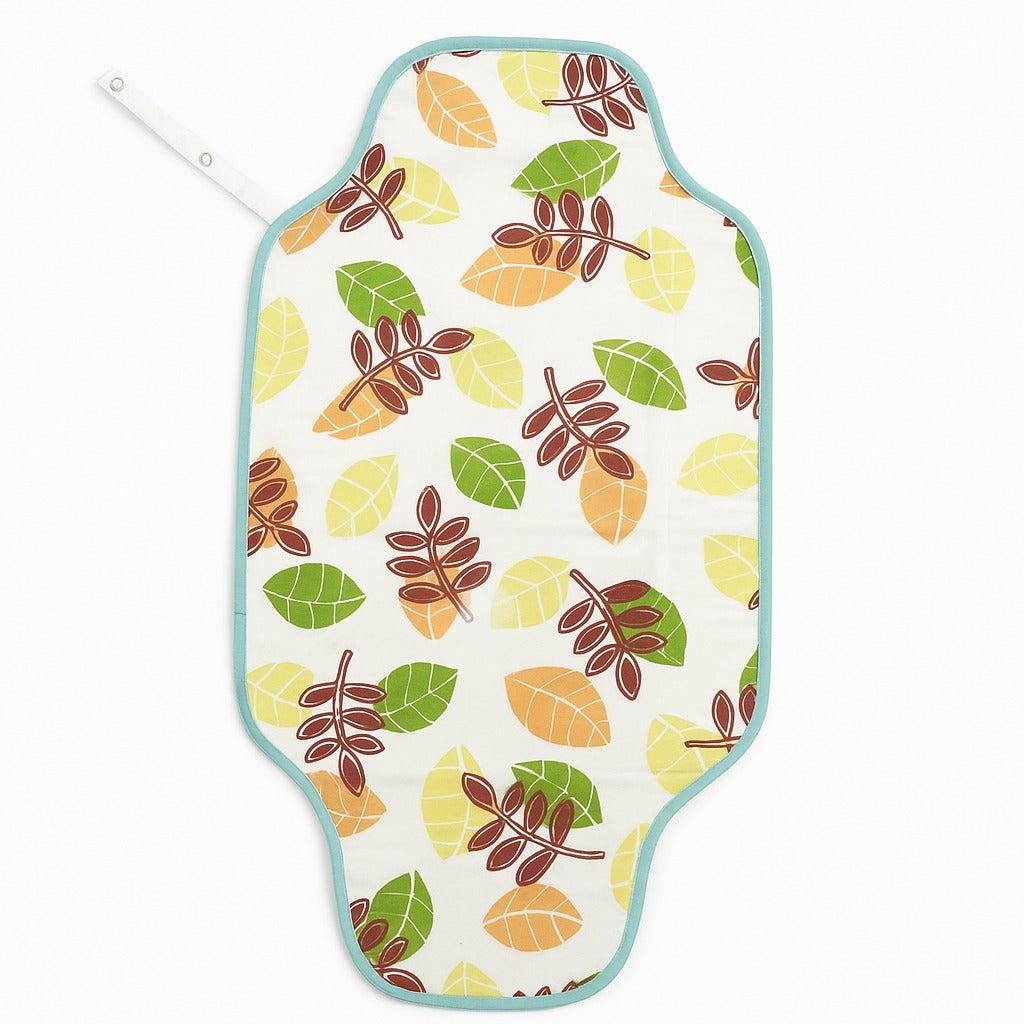 Portable Diaper Changing Mat - Tropical Leaves