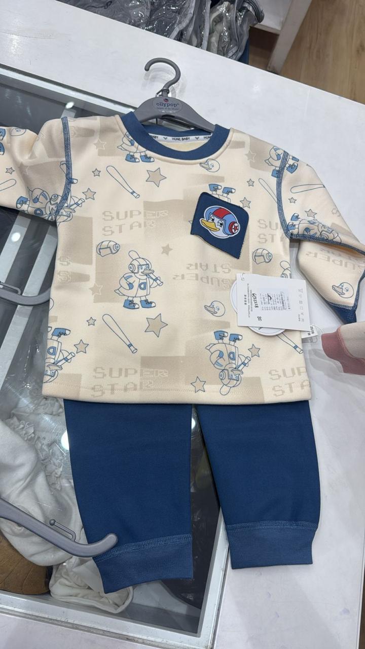 Knitted Full Sleeves Jogger Co-ord Set - Sporty Bot