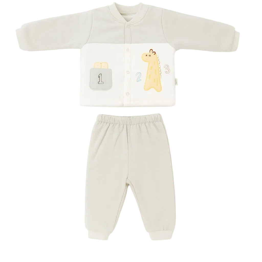 Winter Sweatshirt & Jogger Pants Co-ord Set - Sandstone Safari