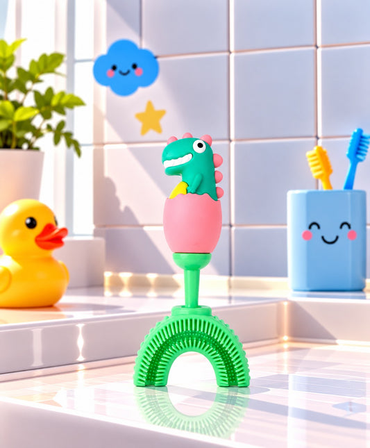 U-Shaped Toothbrush - Smile-O-Saurus