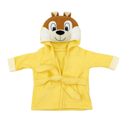 Baby Hooded Bathrobe - Sunny Squirrel