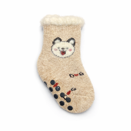 Woolen Antiskid Socks -  Beige