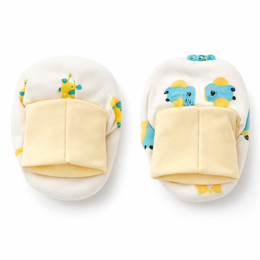 Baby Assorted Booties - Set of 1 Mix Print