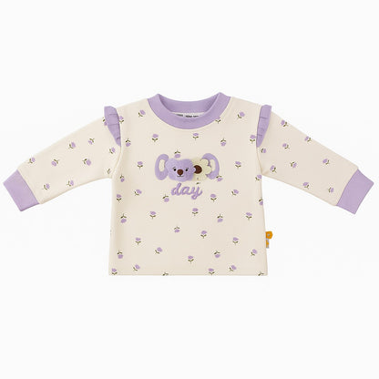 Full Sleeves Top & Jogger Co-ord Set - Lilac Blossom