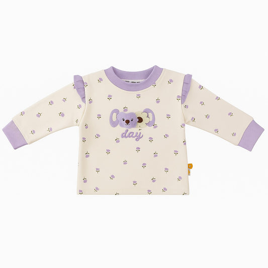 Full Sleeves Top & Jogger Co-ord Set - Lilac Blossom