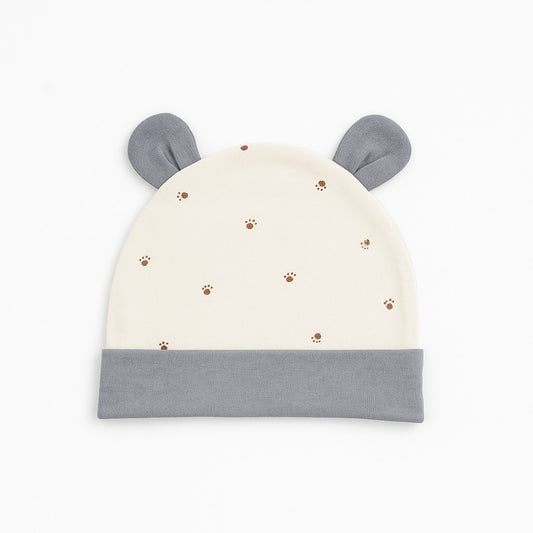 Beanie With Teddy Ears - Tiny Paws